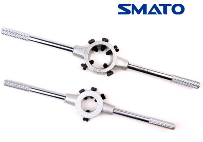 다이스핸들 다이스 손잡이 핸들 자루 M1부터 M14까지 숫나사 손잡이핸들 나사 가공 숫놈탭 수동나사 너트 넛트 암나사 숫놈탭, 다이스핸들 003(7-14용)중, 1개