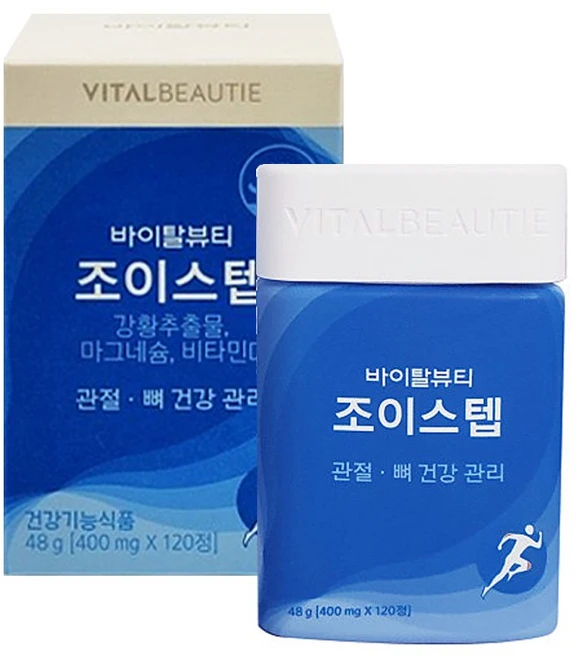 바이탈뷰티 조이스텝 400mg 120정 마그네슘 비타민D, 48g, 1 - 쿠팡