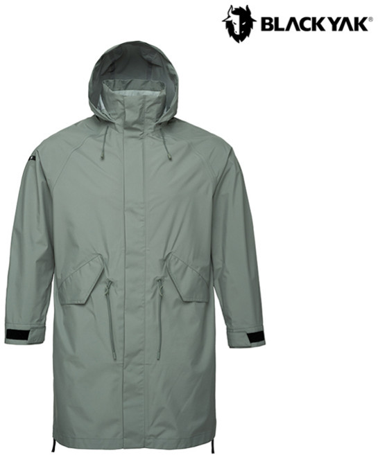 블랙야크 공용 AWC 트레블 코트형 레인자켓 방수 등산 롱 야상 점퍼 1BYJKSV503