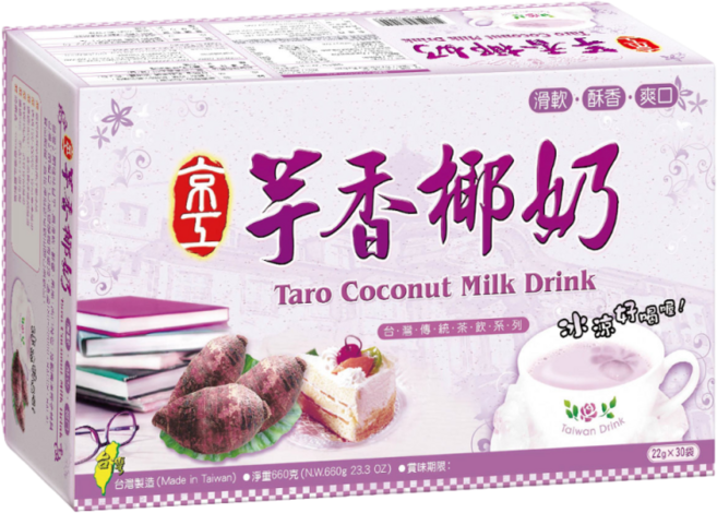京工 芋香椰奶 沖泡飲品, 4套