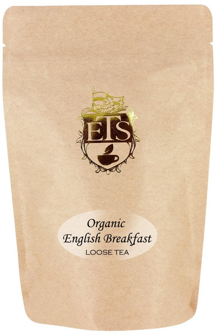 유기농 잉글리시 브렉퍼스트 차 루즈 리프 | 113.4g 파 Organic English Breakfast Tea Loose Leaf | 4oz Pouch | Bold Bright, 4 Ounce, 1개