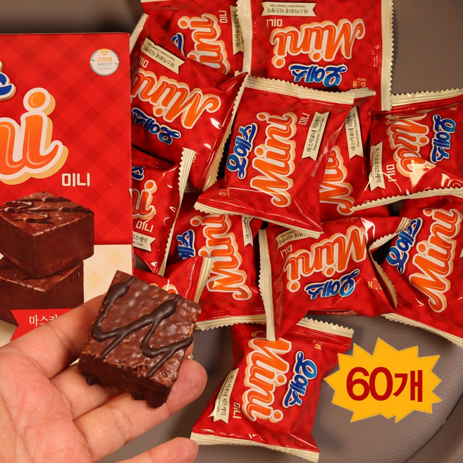 오예스 미니 초코케익 파이 (초코바증정), 60개, 16g