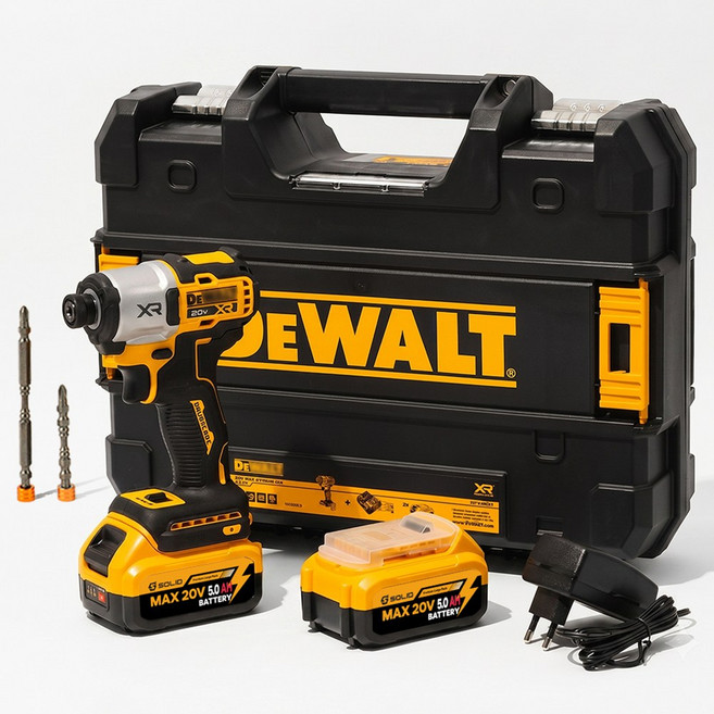 디월트 DCF845 20V 임팩드릴 메가 배터리 5.0Ah 2개 세트, DCF845+메가 배터리 5.0Ah 2개세트, 1세트