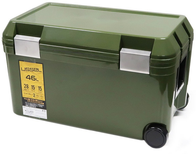 아이셀 캠핑 아이스박스 차량용 대형 쿨러, 혼합색상, 46L