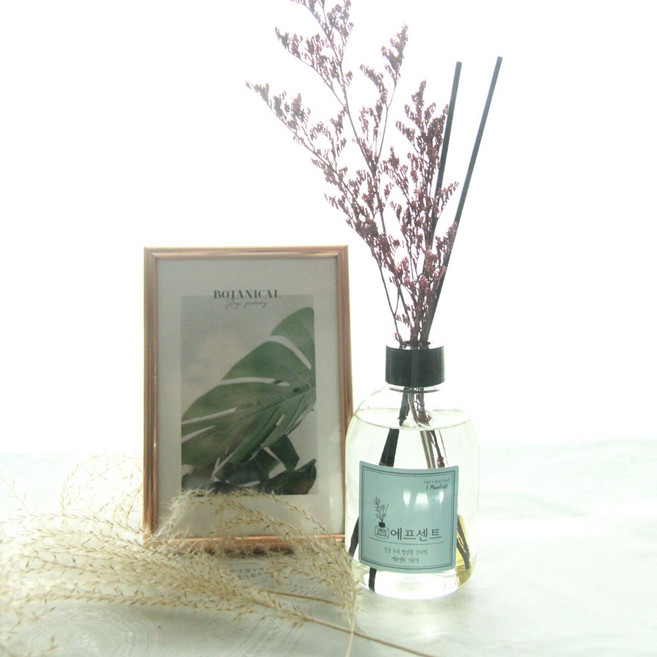 에프센트 곡물 백화점 디퓨저 본품 250ml 프리저브드 플라워 + 섬유스틱 10개 세트, 미스티버건디 프리저브드, 클린코튼