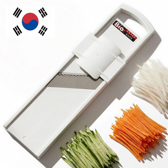 대한명도 4세대 3단 두께조절 채칼 슬라이서 만능 국민템, 1개, 바이오화이트