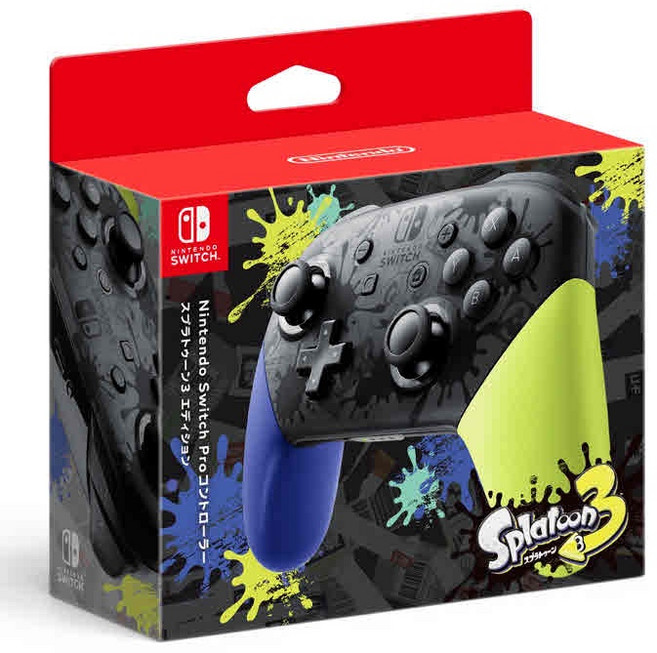 Nintendo Switch Pro 無線控制器, 1個, 漆彈大作戰3 控制器,手把+TOMTOC PRO手把收納盒