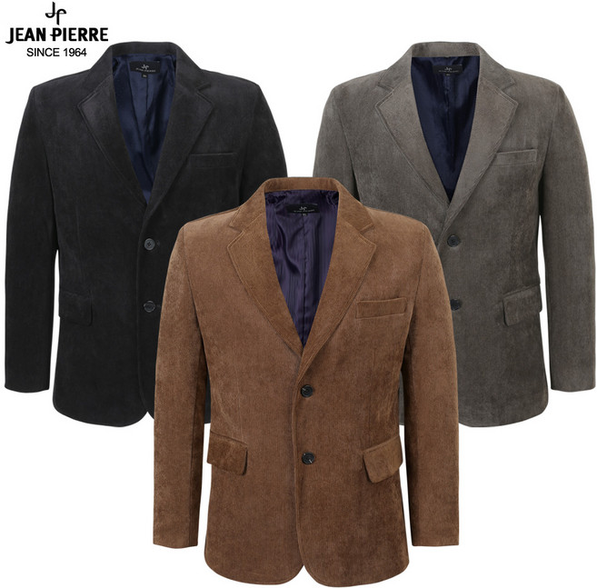 쟌피엘 남성 골덴자켓 고급 스판 블레이저 국내생산 남자 코듀로이 자켓 겨울 정장 마이 중년 콤비자켓 빅사이즈