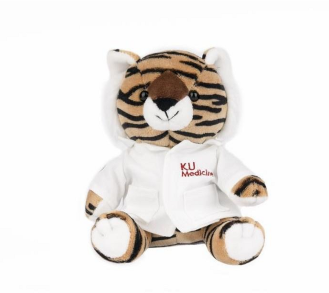 호의랑 미니 의사가운 인형 호랑이인형, 1개