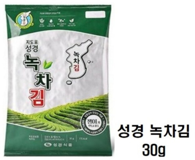 지도표성경 녹차김(소), 16개