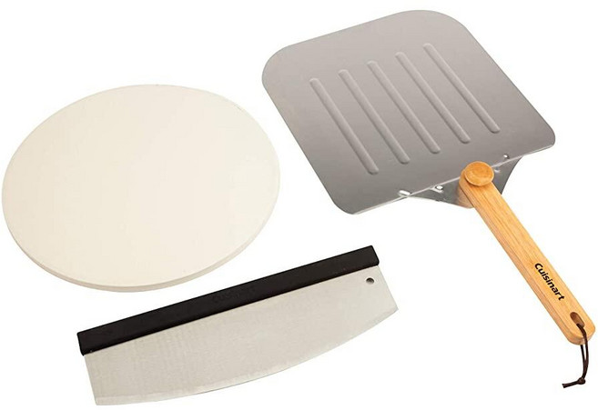 Cuisinart CPS-515 디럭스 피자 그릴 팩 (피자 스톤 피자 필 피자 커터), 1개