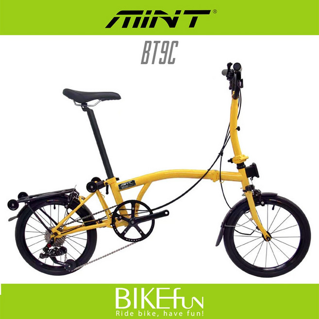 MINT BT9C 三輪摺疊自行車，便攜折疊，適合日常通勤, 水藍,不加購, 1個