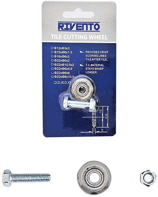 리벤토 타일컷팅기 레이저형 전용날 타일 커터 텅스텐 캇팅기 카타 폴리싱 포세린 욕실 바닥, 1개, 리벤토 레이저형 타일커터날