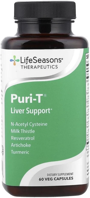라이프시즌스 퓨리-T 리버 서포트 (간 서포트) LifeSeasons Puri-T® Liver Support 60정, 1개 - 쿠팡
