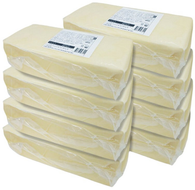자연 치즈 100% 모짜렐라 블럭 치즈 2.4kg x8개(피자), 8개