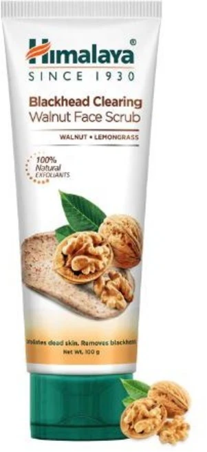Himalaya Blackhead Clearing Walnut Face Scrub, 1개, 100g - 쿠팡