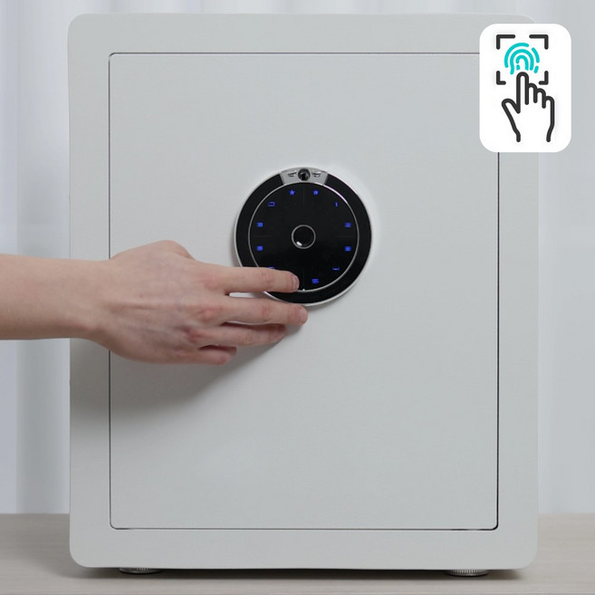 NU+ 누플 가정용 디지털 금고 센서서클 지문인식 스마트 안전금고 누풀 NU+ 미니 소형 중형, 화이트(중형)