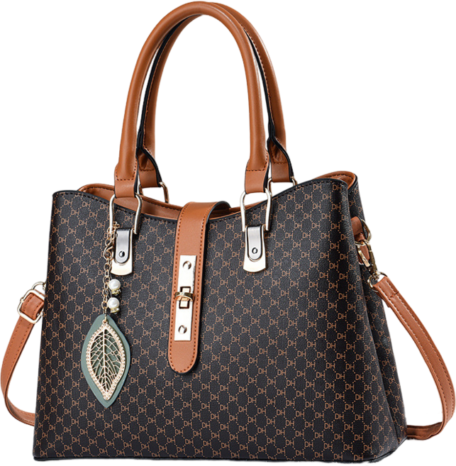 CQGD 중년여성 가죽 핸드백 숄더백 크로스백 데일리 토트백