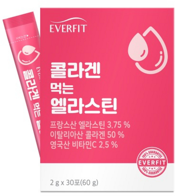 먹는콜라겐 먹는엘라스틴 저분자파쉬콜라겐 언제 어디서든 간편하게 한포 부원료 양태반 분말 함유 30포x10, 60g, 10개