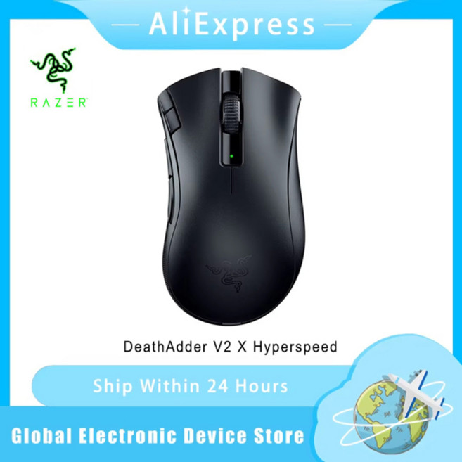 Razer DeathAdder V2 X Hyperspeed 이중 무선 Bluetooth 게임용 마우스 프로그래밍 가능 버튼 5G 광학 센서, [01] 옵션1, 1