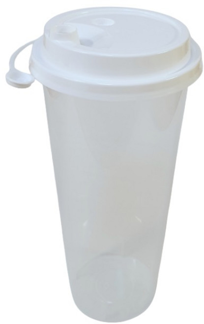 생활을그리다 리유저블 컵 700ml + 일반 뚜껑 벌크포장, 100개, 1세트