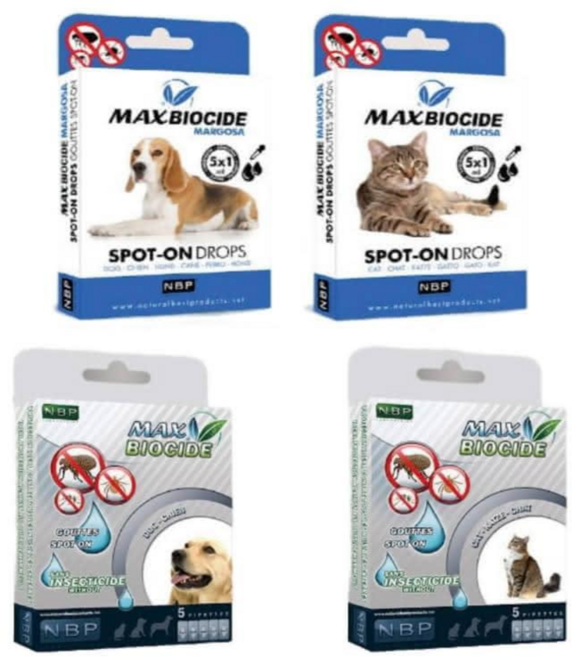 MAX BIOCIDE 寵物驅蟲滴劑 防蚤噴劑 香茅苦楝精油, 1個, 5ml
