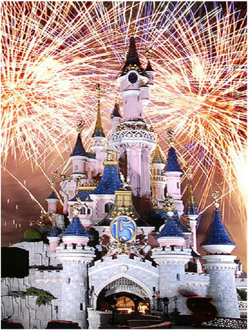 대진 보석십자수 43x53 사이즈 대형 금전운 보석 십자수, 무지개캐슬, 1개