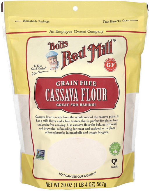 밥스레드밀 카사바 가루 전분 밀가루 베이킹 Cassava Flour 567g, 1개