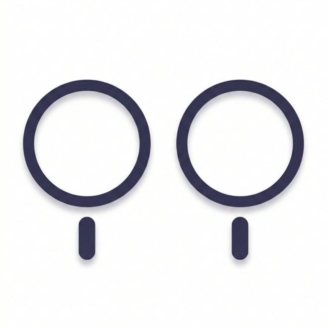 [위너] 맥세이프 마그네틱 플레이트 링, 2개, 딥퍼플