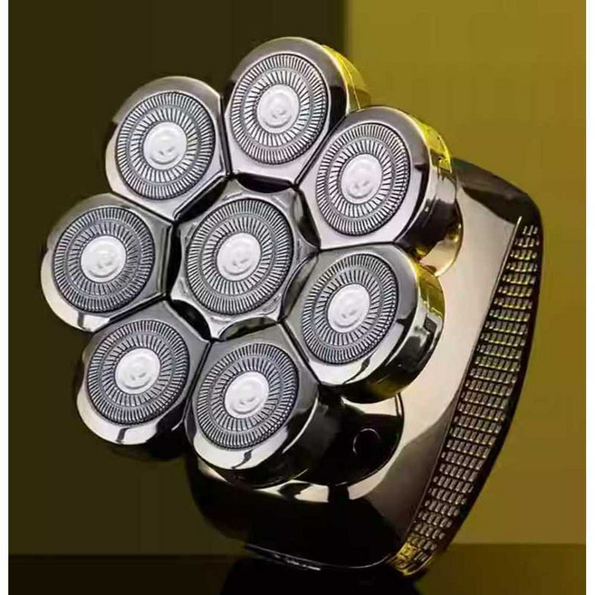 민머리 면도기 대머리 삭발 면도 충전식 다용도 8헤드, 01.8헤드 면도기