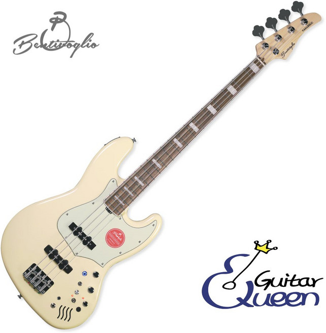 벤티볼리오 올인원베이스기타 파라볼릭 디럭스, Olympic White, JD5A, 1개