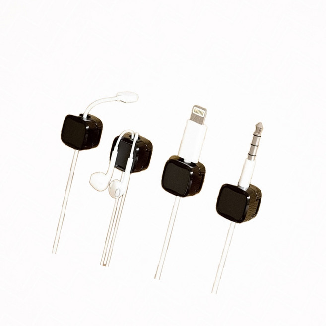 케이블 선 정리 클립 틈새 끼움 삽입 투명 케이블홀더, 1개