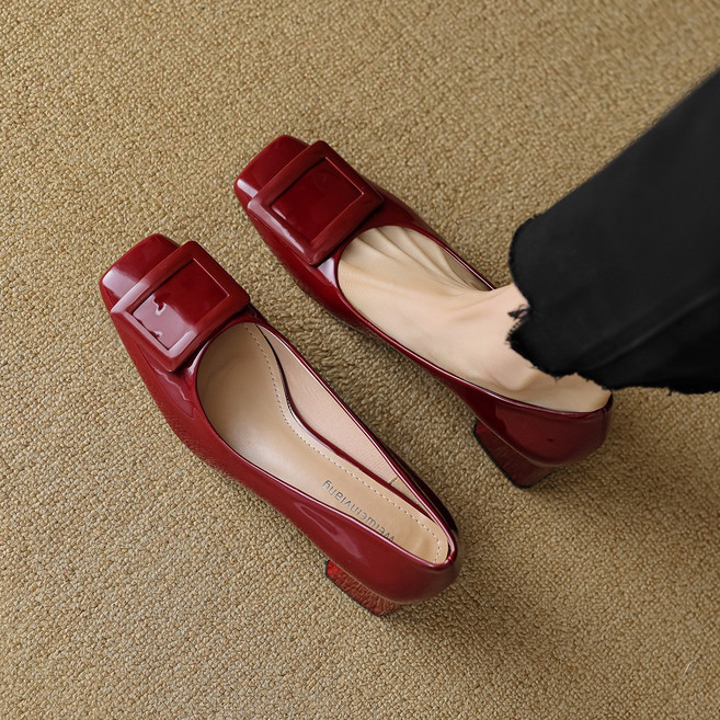 Angel 여성 펌프스 5cm 봄여름 로퍼 하이힐 여성 단화