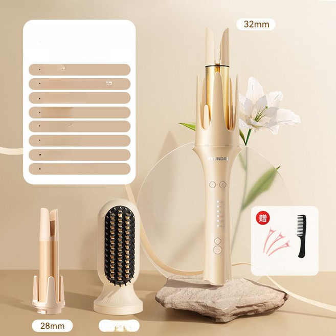 진심글로벌 자동롤고데기 오토롤링 봉고데기 자동회전, 3-in-1 롤드 스트레이트 겸용 28mm, 기본 모델명/품번