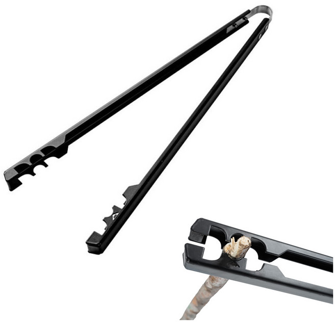 DOD 디오디 장작 숯 집게 블랙 [TG1-899-BK], 1개