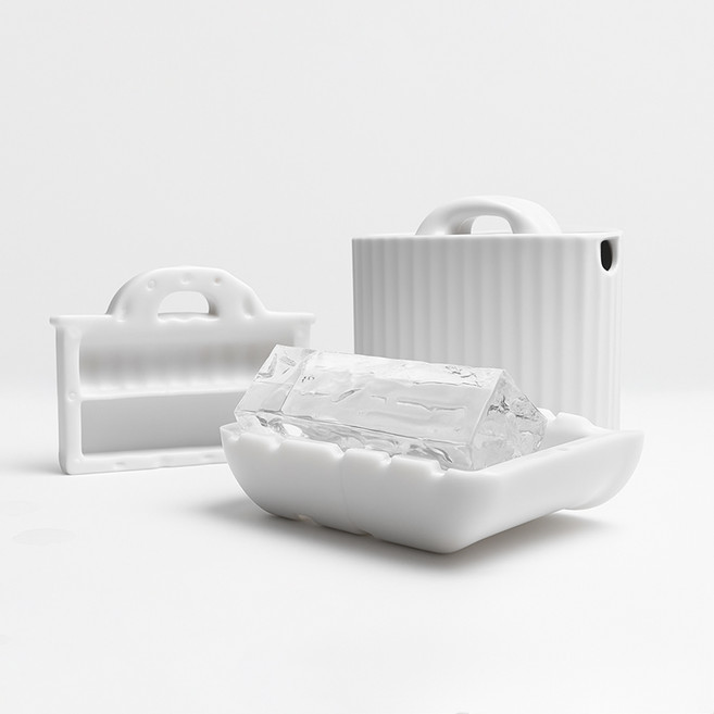 블프세일 쥬얼아이스 하이볼 얼음틀 투명한 아이스 메이커 세트, 화이트, 1개