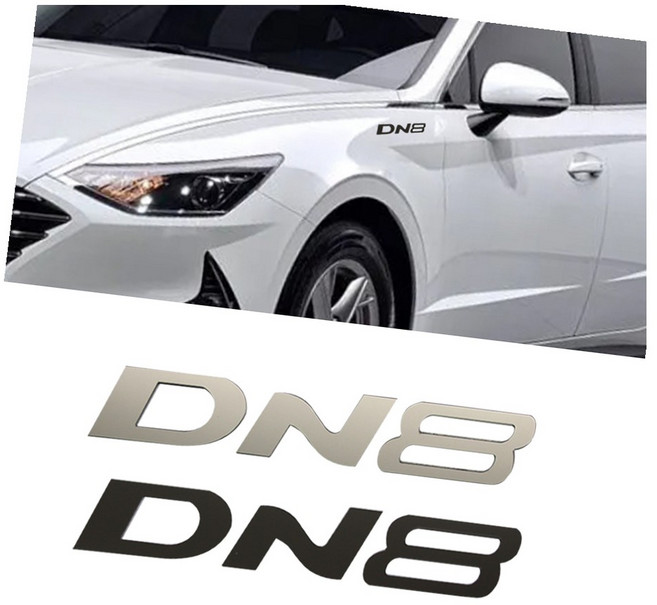 쏘나타 DN8 엠블럼 스티커 부착식 마크 튜닝, 블랙