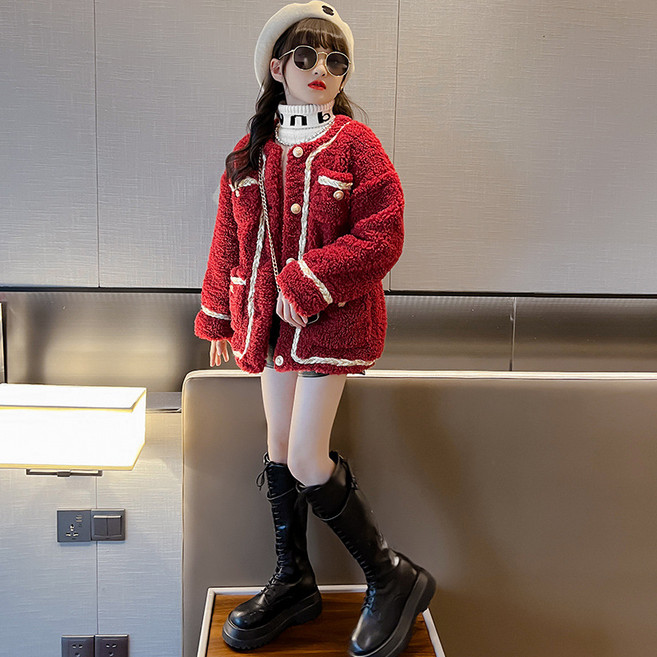 [실버플라워] 여아용 겨울코트 뽀글이점퍼 패딩점퍼 공주코트 겨울 점퍼 094