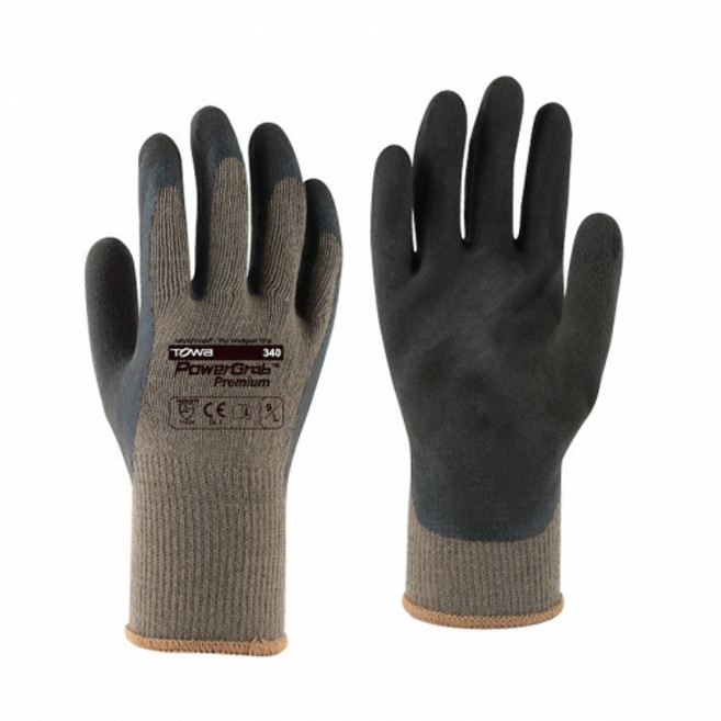 토와 파워그랩 프리미엄 340 라텍스 코팅 미끌림 방지 멀티 장갑, 1개