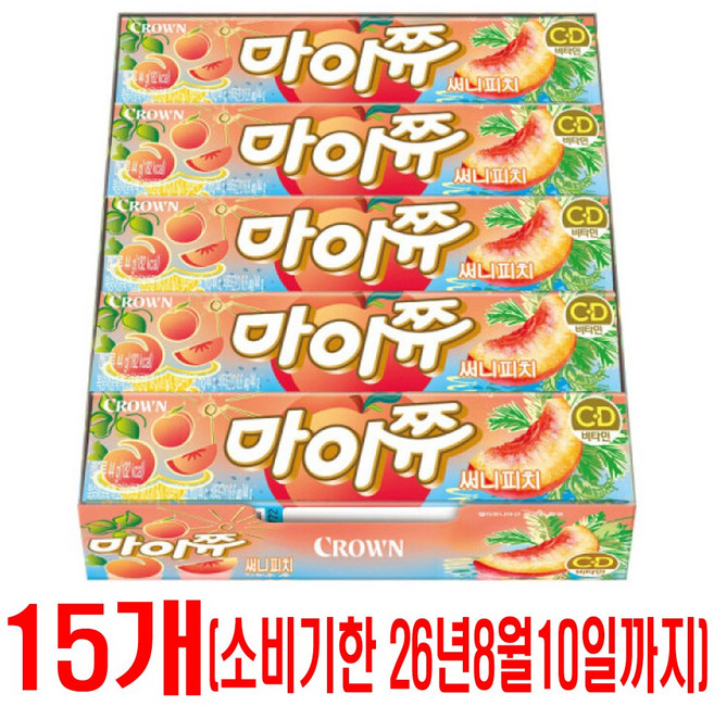 마이쮸 스틱 써니피치, 44g, 15개