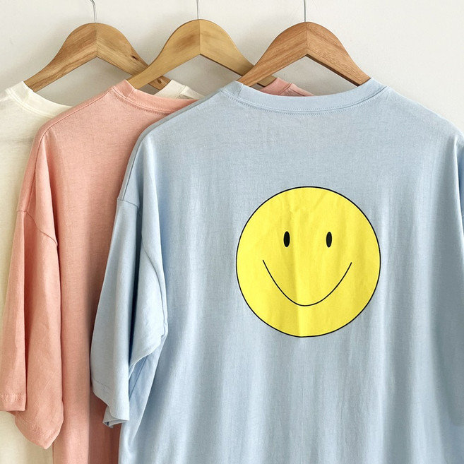 엘라운지 고퀄리티 국산 순면 스마일 반팔 원피스 홈웨어 잠옷