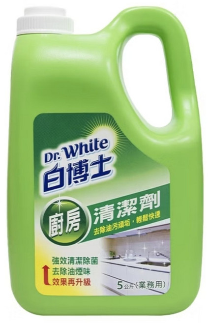 Dr. White 白博士廚房清潔劑 強效去油污 去除油煙味, 5kg, 2個