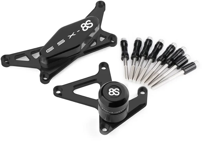 스즈키 GSX 8S 2023 오토바이 엔진 보호 커버 프레임 슬라이더 크래시 패드 낙하 가드, 08 sconan Black, 01 빠른, 1개