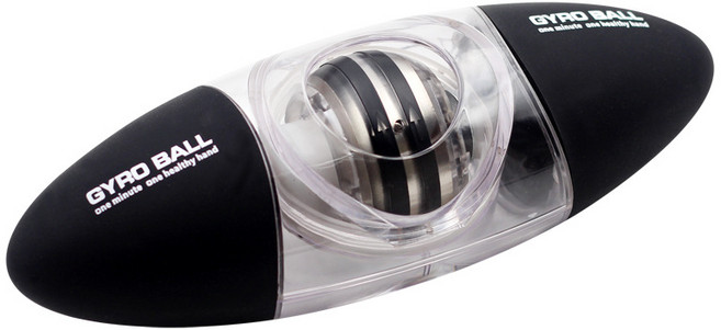 루파 그랩 파워 자이로 파워볼 손목 운동 기구, 1개, 블랙