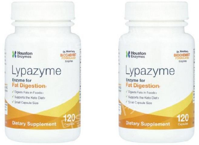 휴스톤엔자임 리파자임 지방분해효소 리파아제 120캡슐 2개, 120정