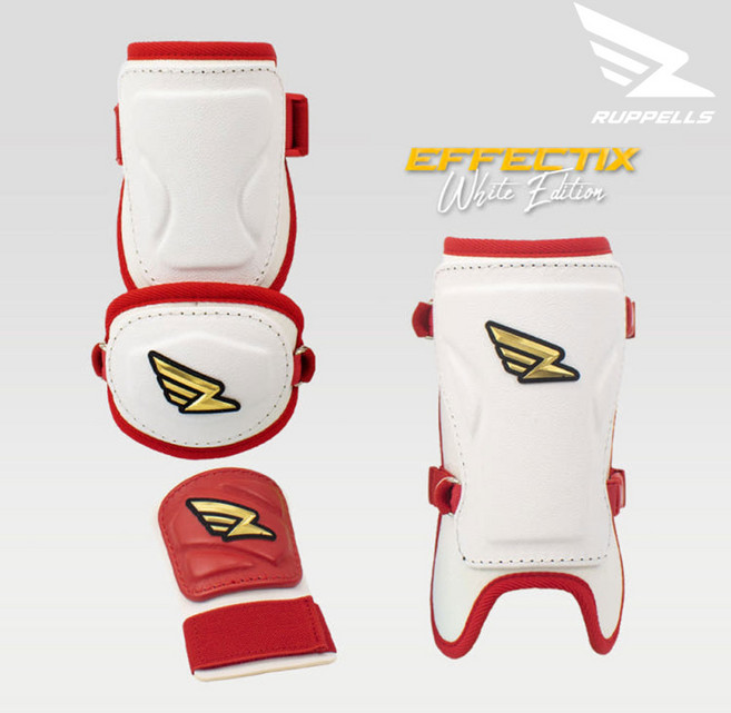 러펠스 암가드 풋가드 손등가드 야구 이펙티스 화이트에디션 타자보호대 좌우겸용 레드