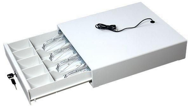 푸쉬형 서랍형 캐쉬박스 돈통 개인금고 카운터 금전함 포스기 현금 보관함, C. 화이트 335x380x80mm