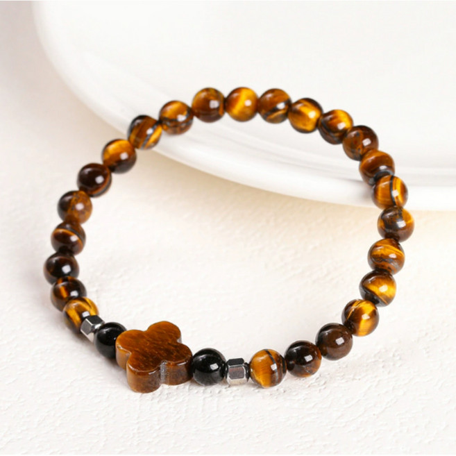 프리미엄 호안석 팔찌 원석 염주 호랑이눈 액막이 팔찌