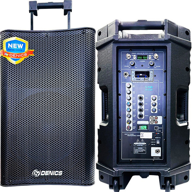 포터블 블루투스 스피커 DY-103AW 휴대용 국산 300W 무선마이크 2종포함 DYSM, 핸드+색소폰핀