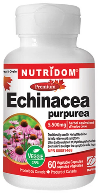 뉴트리돔 에키네시아 식물성 60정 Nutridom 60캡슐 면역력, 1개 - 쿠팡